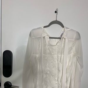 JLo Cute White Laced Shirt
